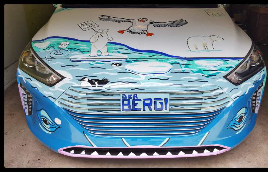Arctic Hyundai Iceberg Art Car
